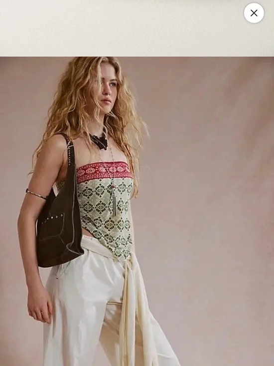 Free People Knox Studded Suede Dark Brown Shoulder Bag NWT $78 - Picture 2 of 4